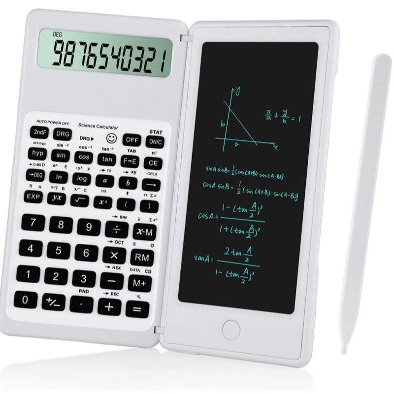 Scientific Calculators for Students, 10-Digit Large Screen, Math Calculator with Notepad, Classroom Must Haves for Middle High School Supplies & College