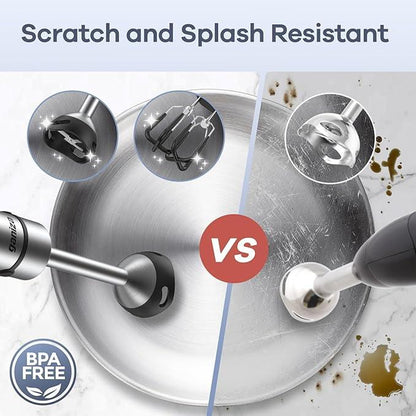 Big Promotion88Ganiza 8-In-1 Hand Blender - Contains 8 Parts, Maximum Power 1000W, Powerful Motor, 16 Speed Mode Electric Beater, Stainless Steel Blades, Equipped with 800Ml Blender Cup, 600Ml Chopper, Egg Beater, Milk Frother and Potato Masher.