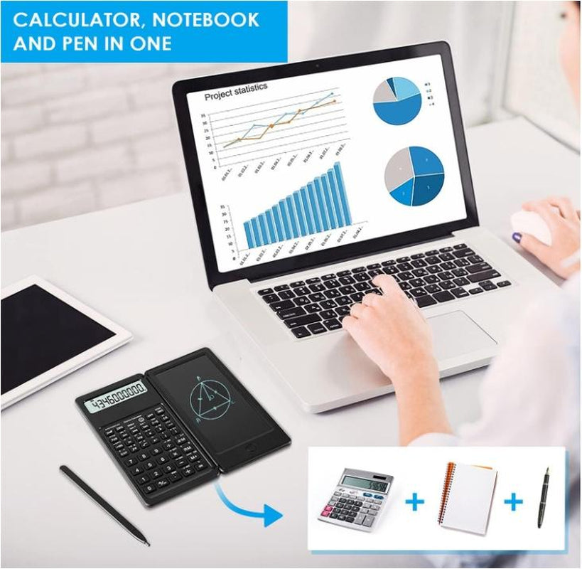 Scientific Calculators for Students, 10-Digit Large Screen, Math Calculator with Notepad, Classroom Must Haves for Middle High School Supplies & College