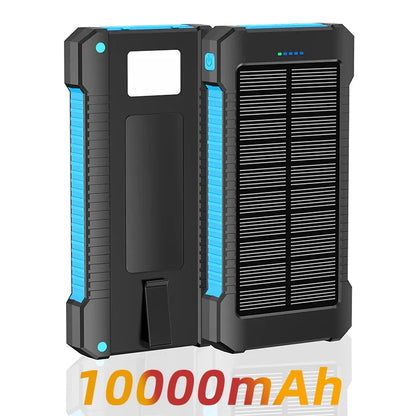 50000Mah Large-Capacity Portable Outdoor Power Bank Waterproof Solar Charging Emergency Power Bank for Iphone Samsung Xiaomi