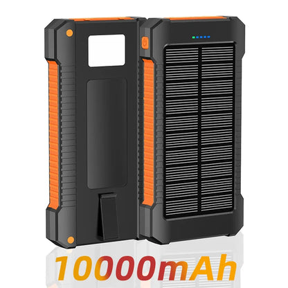 50000Mah Large-Capacity Portable Outdoor Power Bank Waterproof Solar Charging Emergency Power Bank for Iphone Samsung Xiaomi