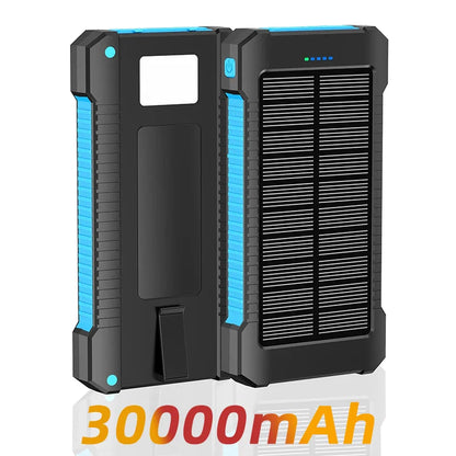 50000Mah Large-Capacity Portable Outdoor Power Bank Waterproof Solar Charging Emergency Power Bank for Iphone Samsung Xiaomi